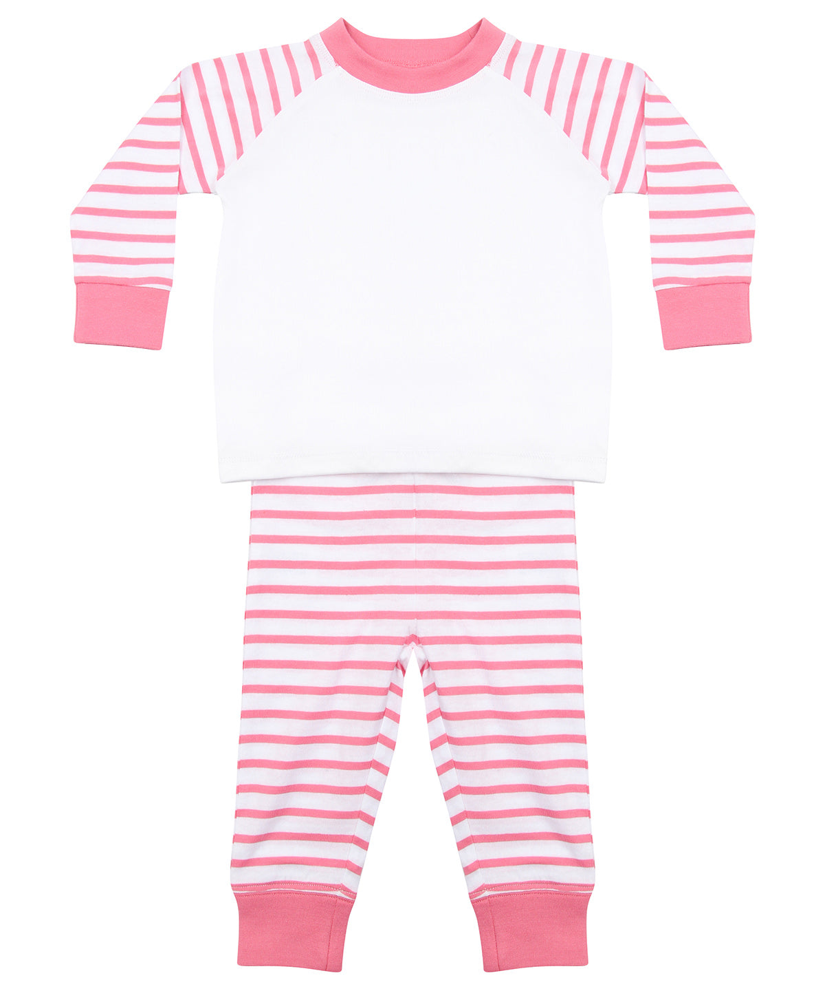 Náttföt Larkwood LW72T – Pink Stripe/White – 3/4 Years