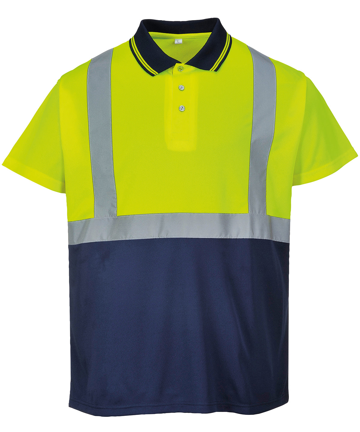 Pólóbolur Portwest PW109 – Yellow/Navy – 3XL