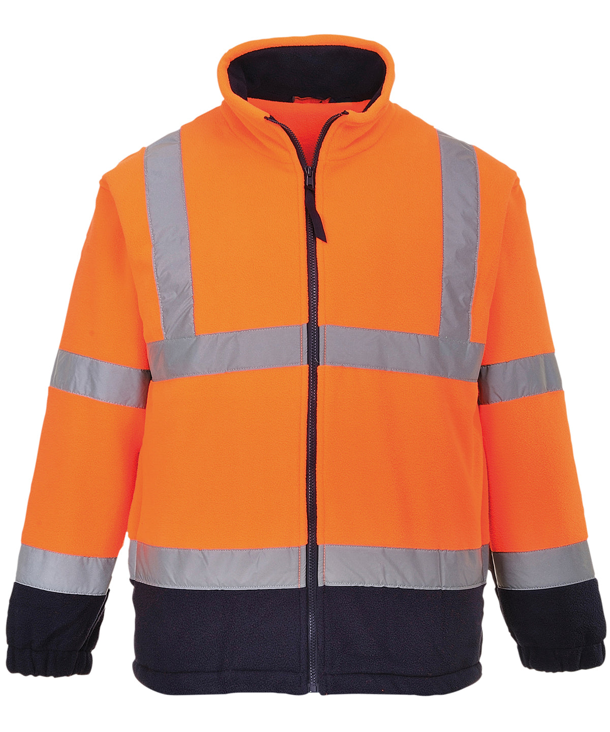 Flíspeysa Portwest PW963 – Orange/Navy – 2XL