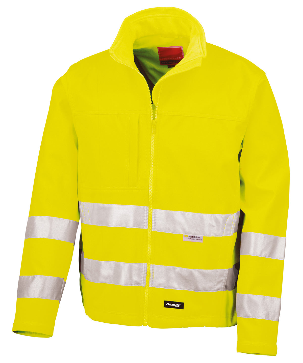 Softshell-jakki Result Safeguard R117A – Fluorescent Yellow – 3XL