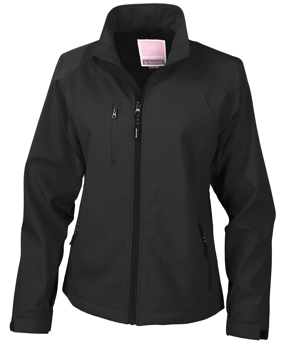 Softshell-jakki Result R128F – Svartur – 2XL