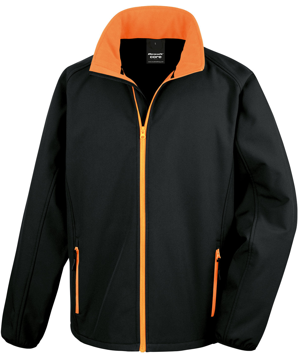 Softshell-jakki Result Core R231M – Black/Orange – 4XL