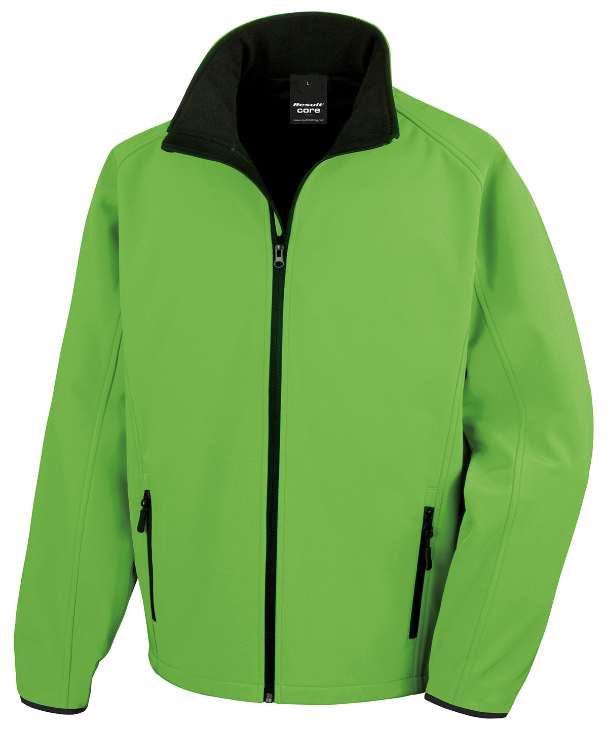 Softshell-jakki Result Core R231M – Vivid Green/Black – 4XL