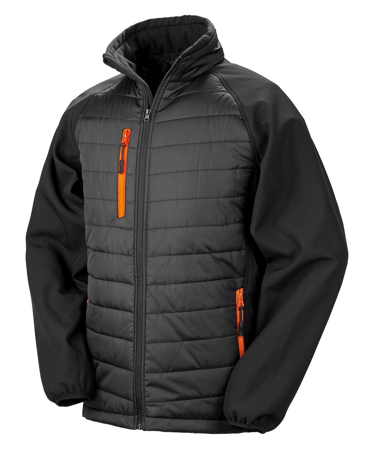 Softshell-jakki Result Recycled R237X – Black/Orange – 4XL