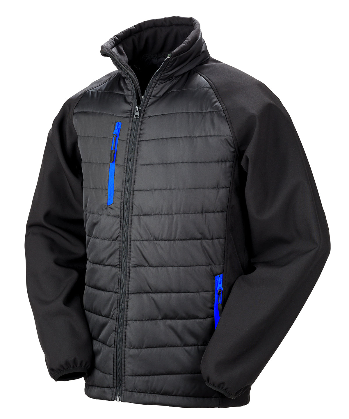 Softshell-jakki Result Recycled R237X – Black/Royal – 4XL