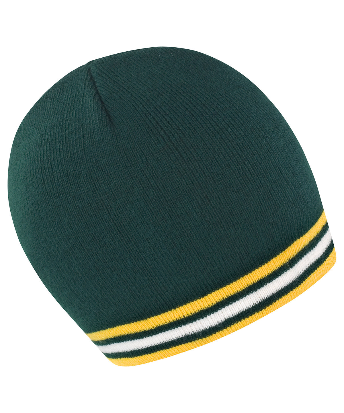 Húfa Result Winter Essentials R368X – Green/Gold/White – One size
