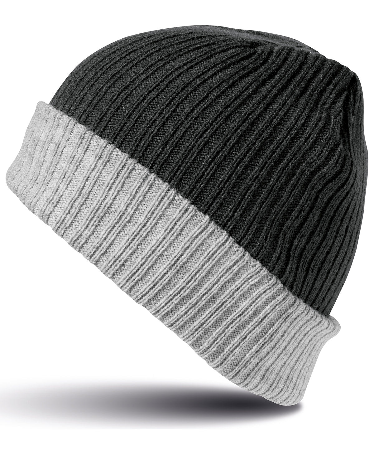Húfa Result Winter Essentials R378X – Black/Grey – One size