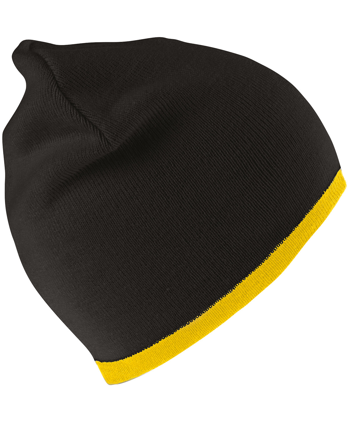 Húfa Result Winter Essentials RC046 – Black/Yellow – One size