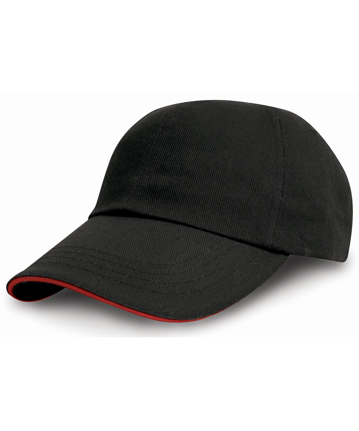 Derhúfa Result Headwear RC10P – Black/Red – One size