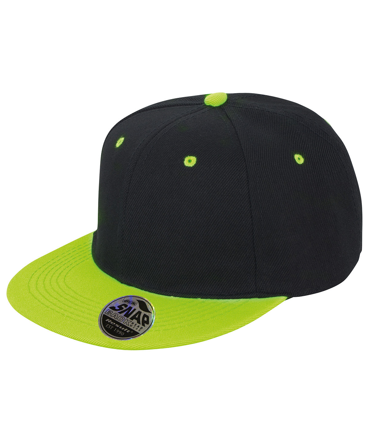 Derhúfa Result Headwear RC82X – Black/Lime – One size