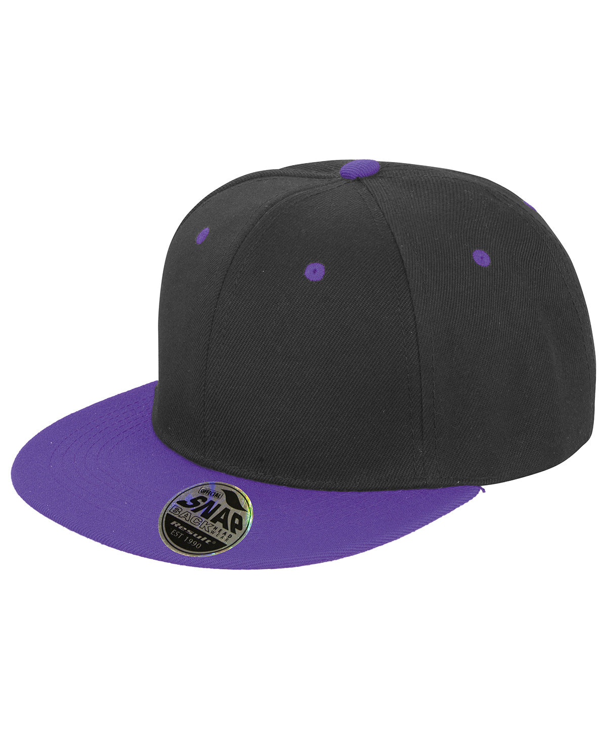 Derhúfa Result Headwear RC82X – Black/Purple – One size