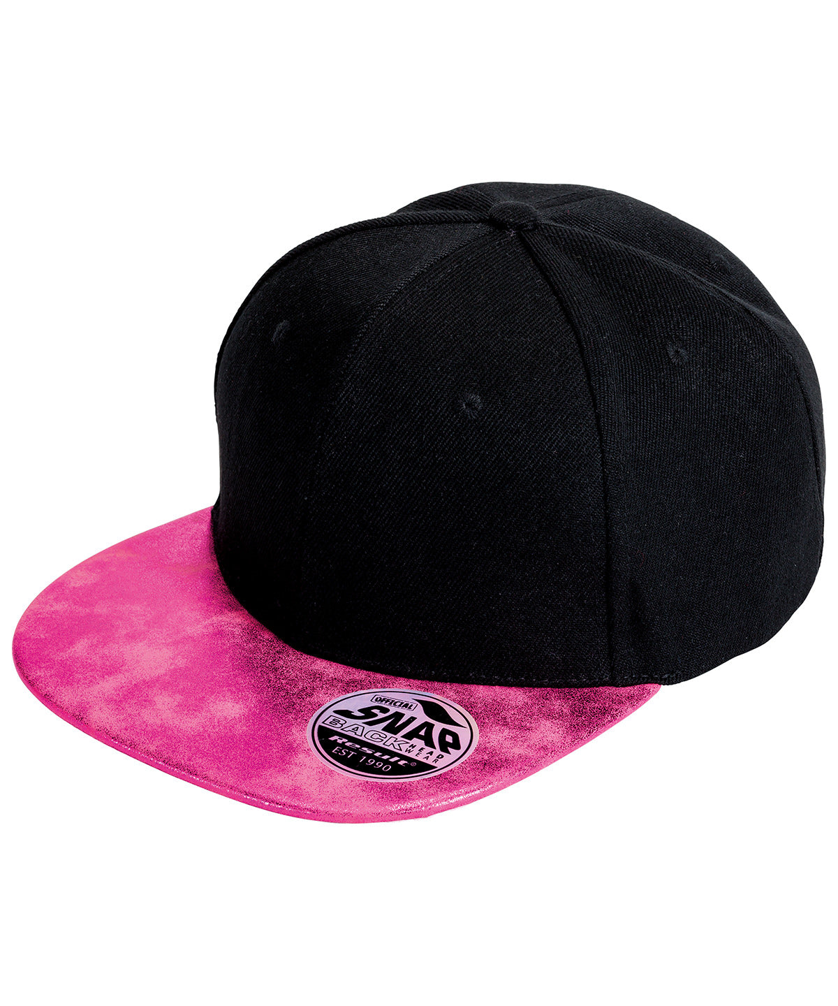 Derhúfa Result Headwear RC87X – Black/Pink – One size