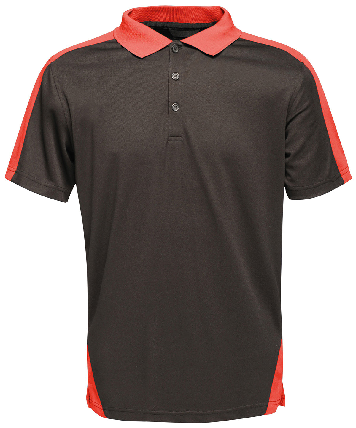 Pólóbolur Regatta Professional RG663 – Black/Classic Red – 4XL