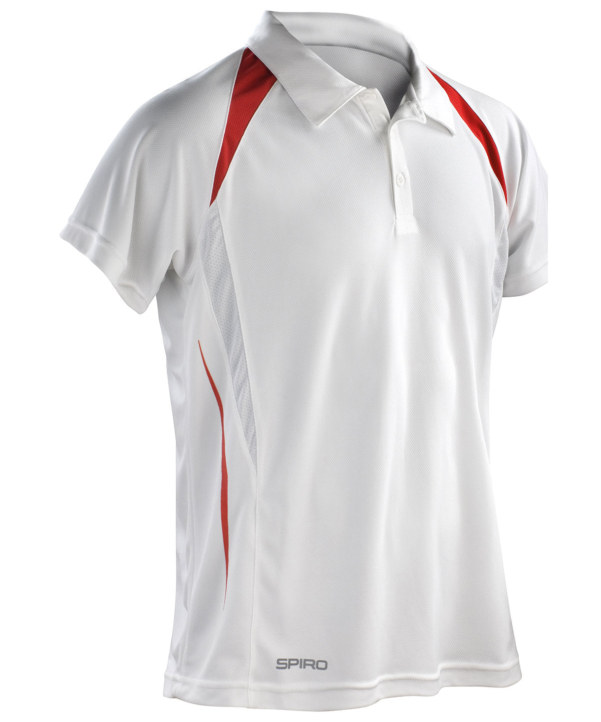 Pólóbolur Spiro S177M – White/Red – 4XL