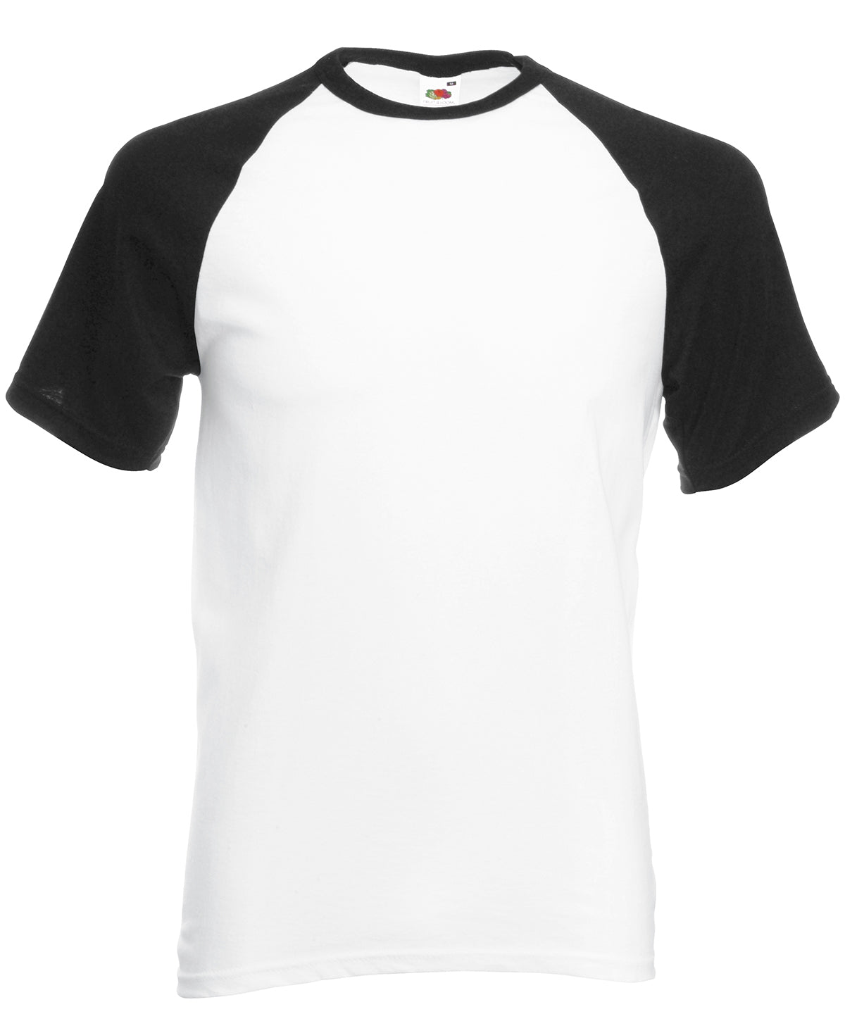 Stuttermabolur Fruit of the Loom SS026 – White/Black* – 3XL