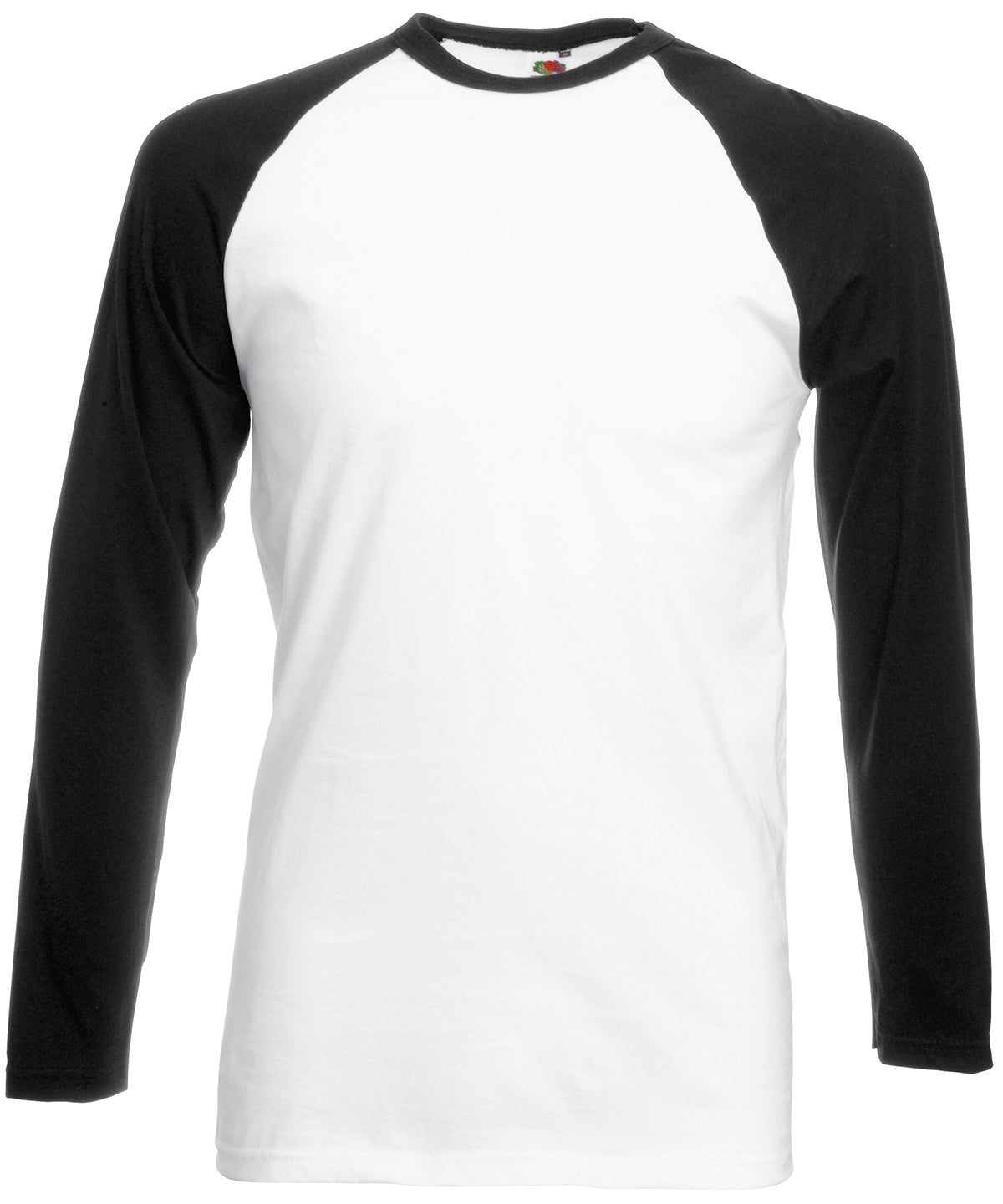 Stuttermabolur Fruit of the Loom SS028 – White/Black* – 3XL