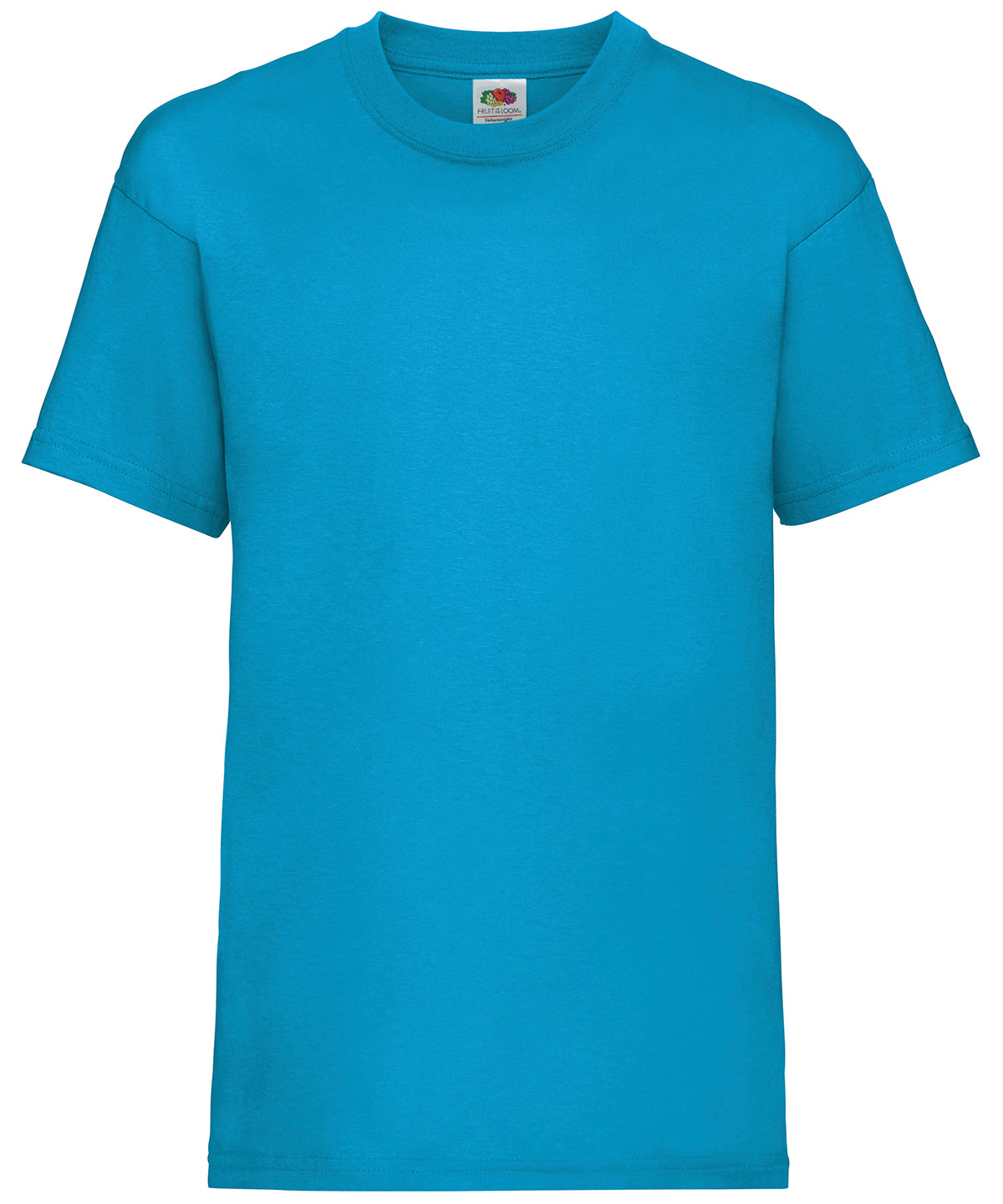 Stuttermabolur Fruit of the Loom SS031 – Azure Blue – 14/15 Years