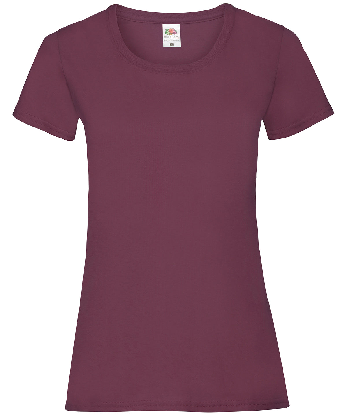 Stuttermabolur Fruit of the Loom SS050 – Vínrauður – 2XL