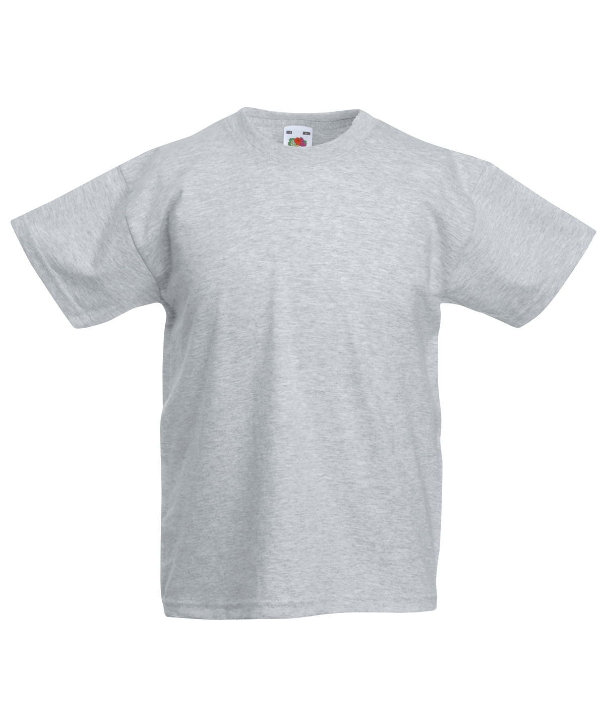 Stuttermabolur Fruit of the Loom SS088 – Heather Grey – 14/15 Years