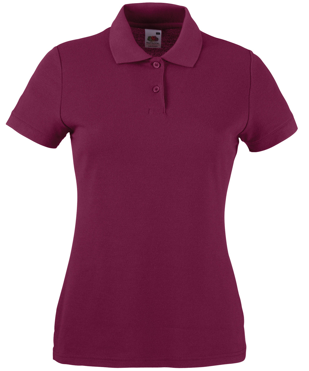 Pólóbolur Fruit of the Loom SS212 – Vínrauður – 2XL