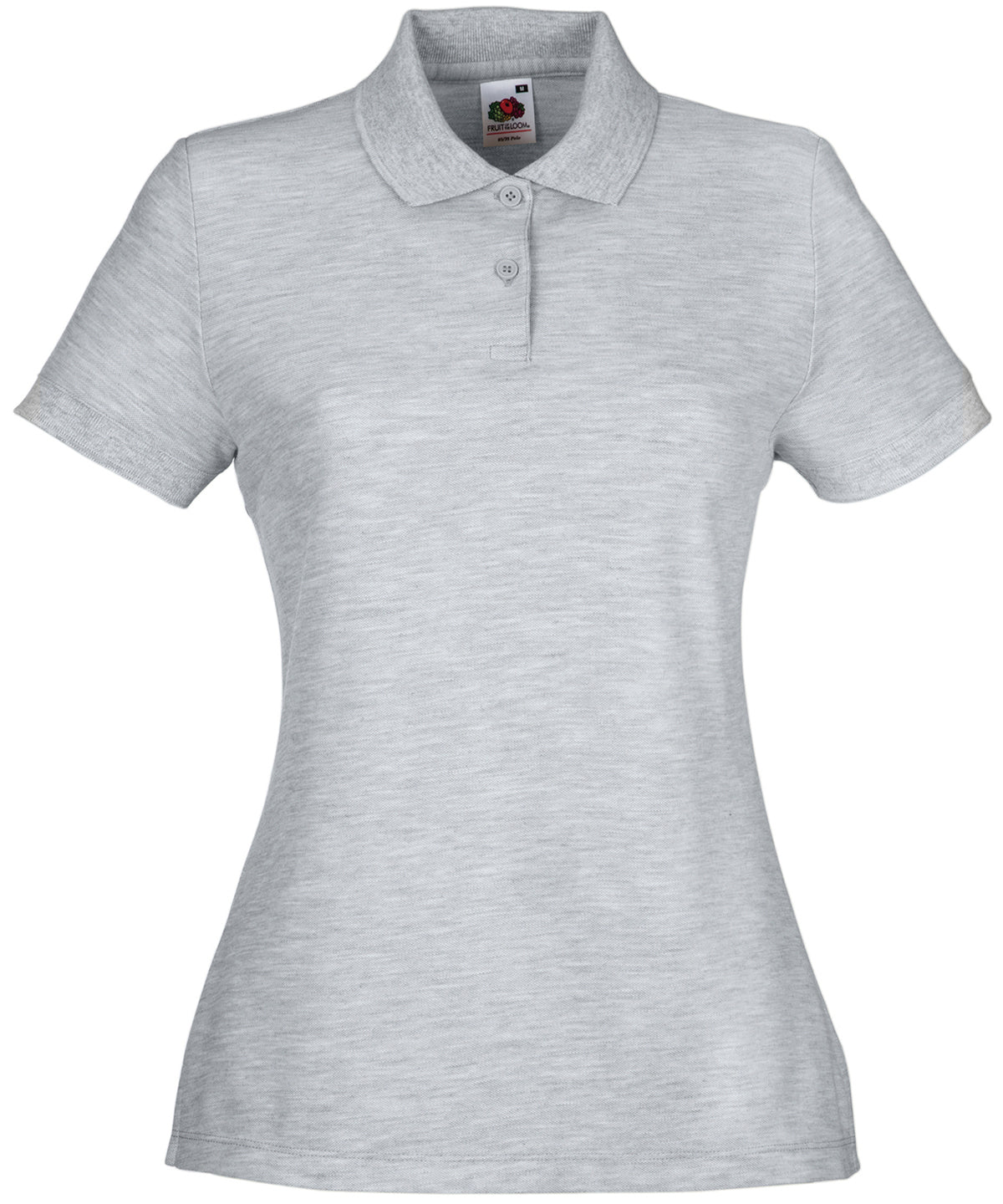 Pólóbolur Fruit of the Loom SS212 – Heather Grey – 2XL