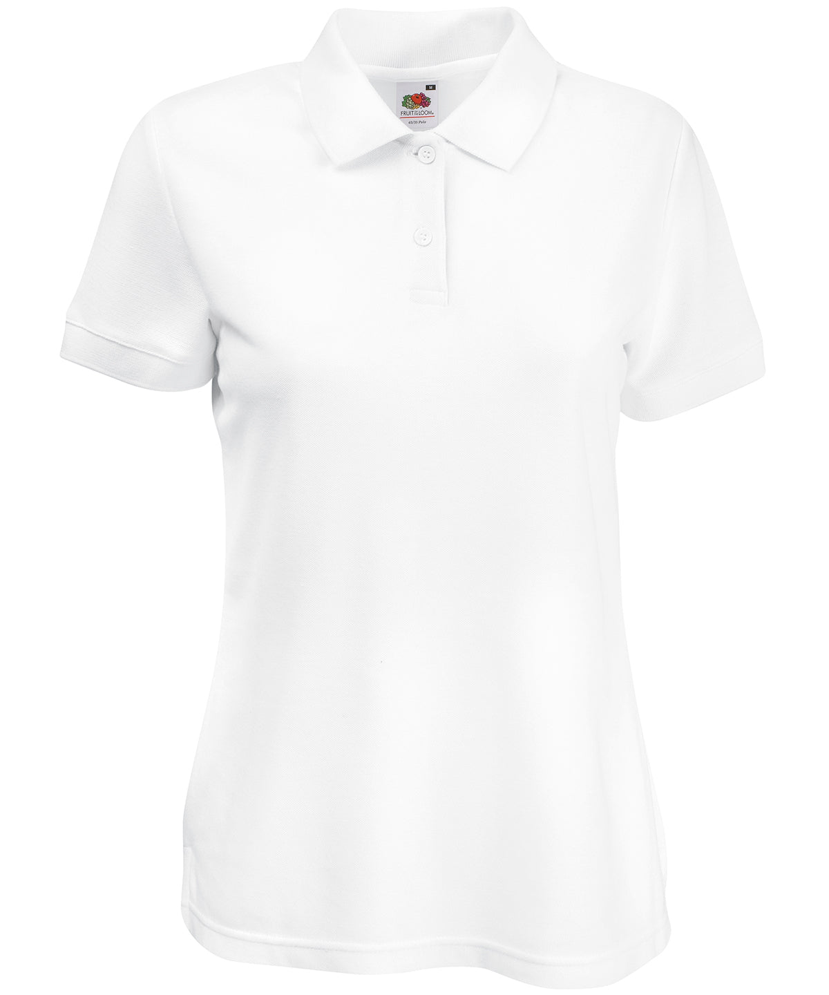 Pólóbolur Fruit of the Loom SS212 – Hvítur – 2XL