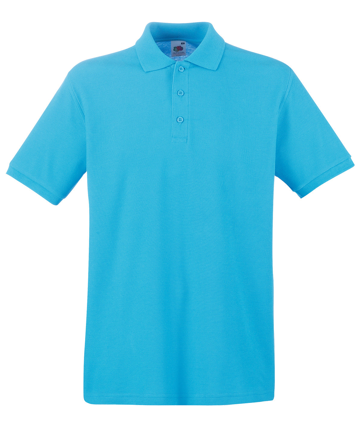 Pólóbolur Fruit of the Loom SS255 – Azure Blue – 3XL