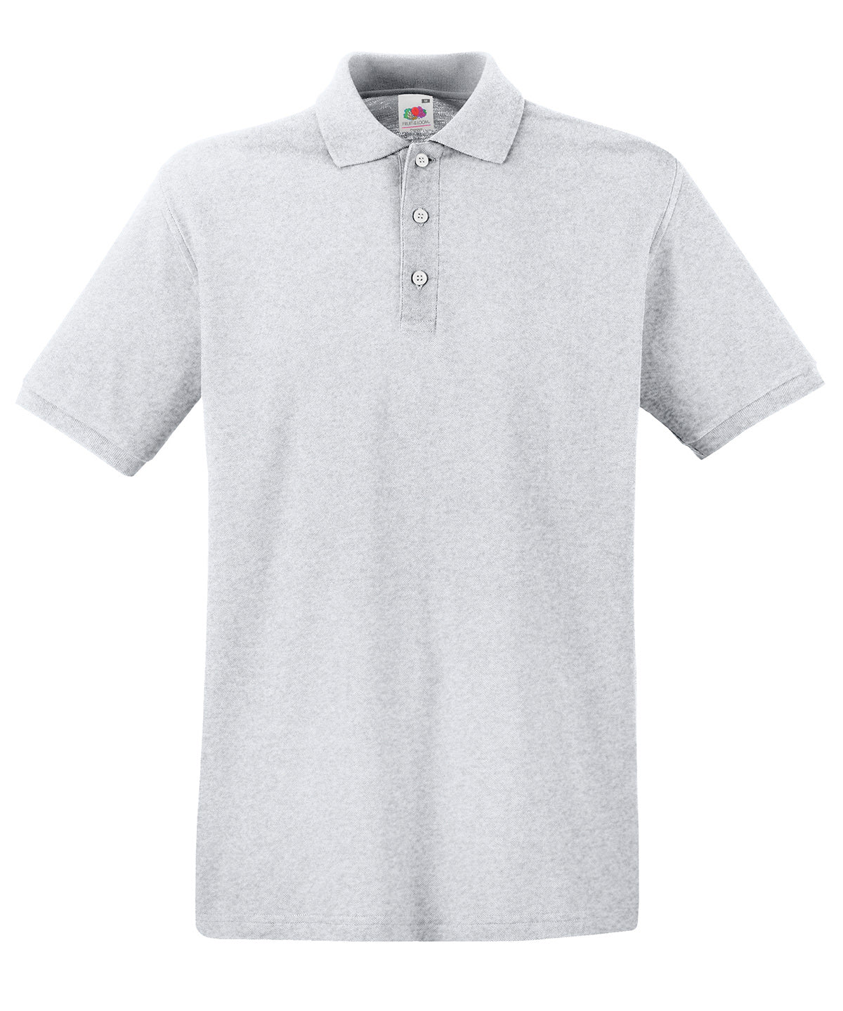 Pólóbolur Fruit of the Loom SS255 – Heather Grey – 3XL