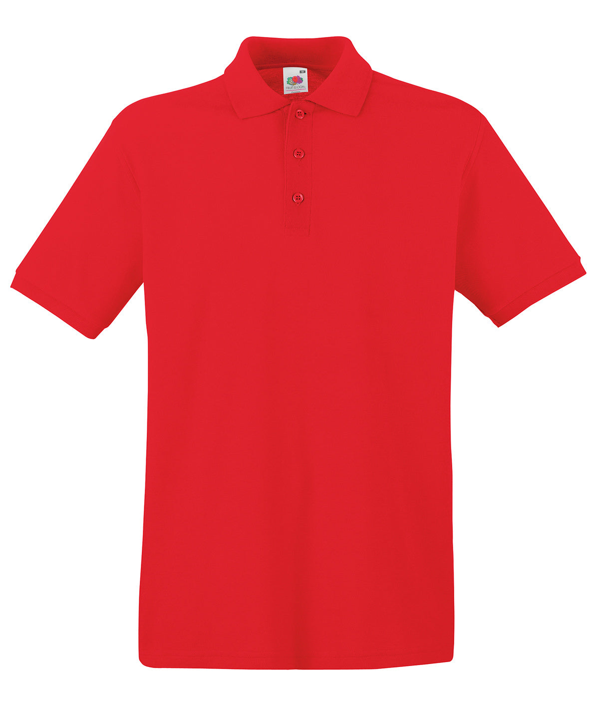 Pólóbolur Fruit of the Loom SS255 – Rauður – 3XL