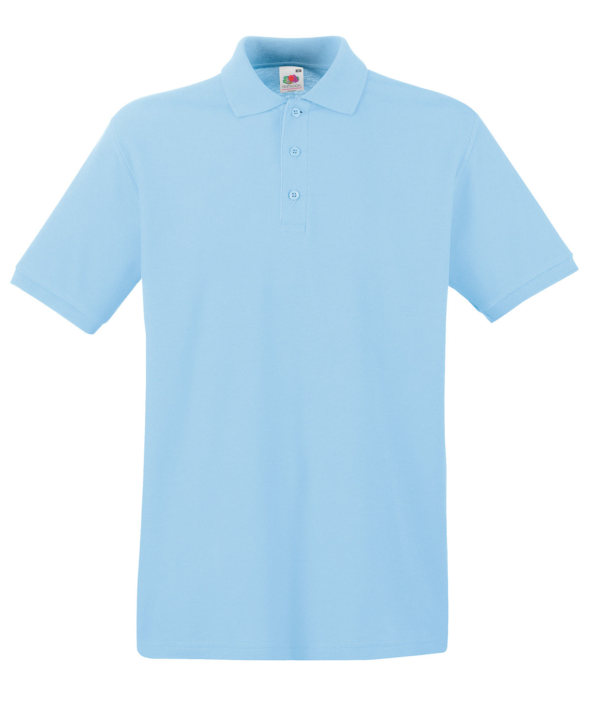 Pólóbolur Fruit of the Loom SS255 – Himinblár – 3XL