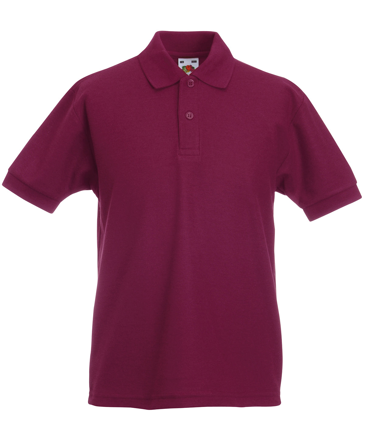 Pólóbolur Fruit of the Loom SS417 – Vínrauður – 14/15 Years