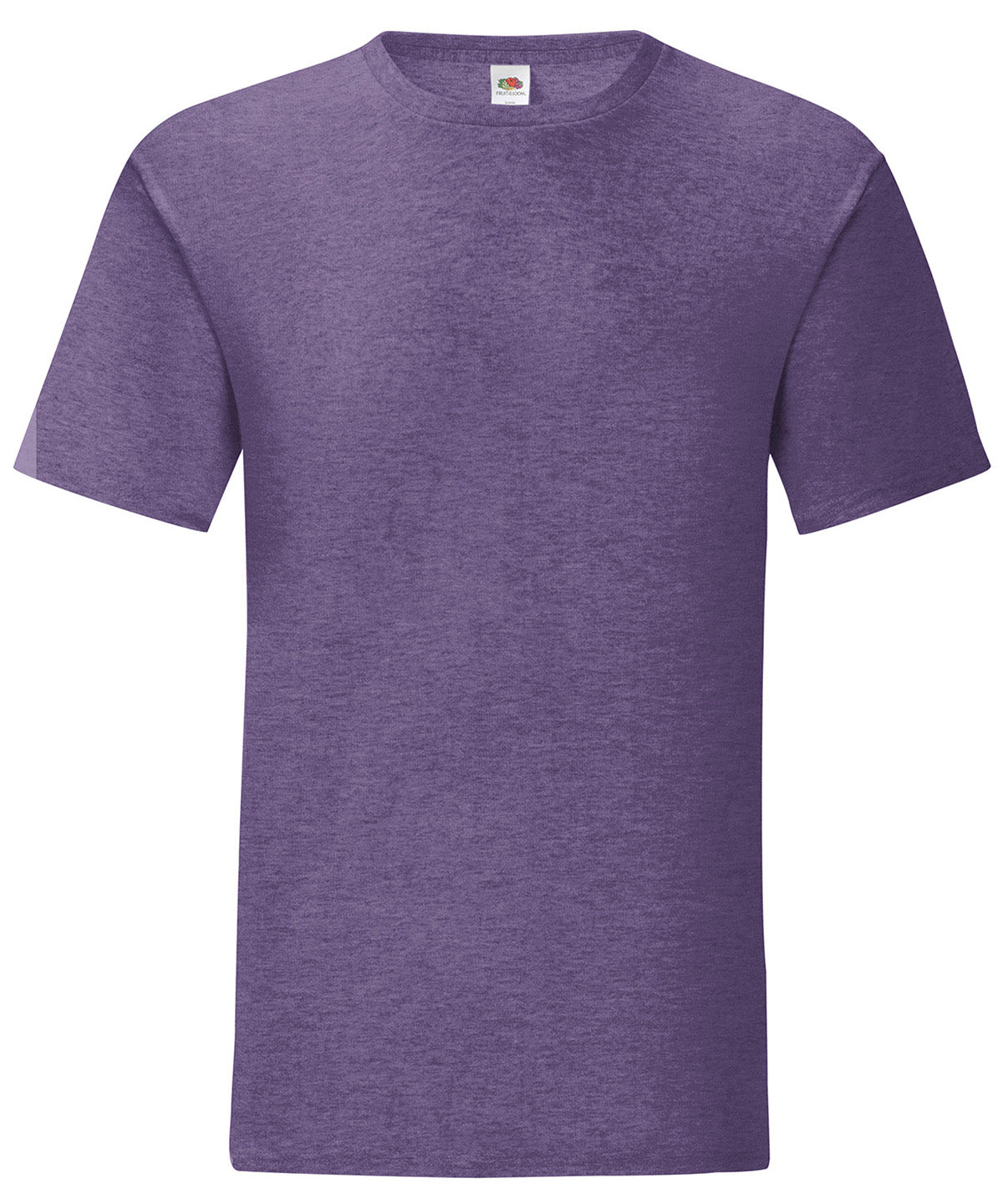 Stuttermabolur Fruit of the Loom SS430 – Heather Purple – 3XL