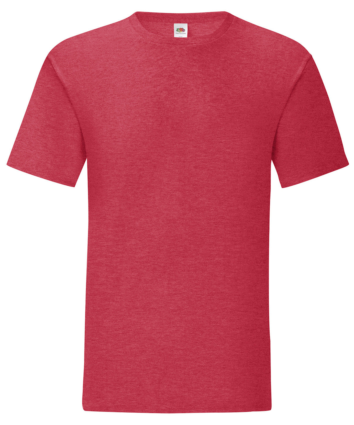 Stuttermabolur Fruit of the Loom SS430 – Heather Red – 3XL