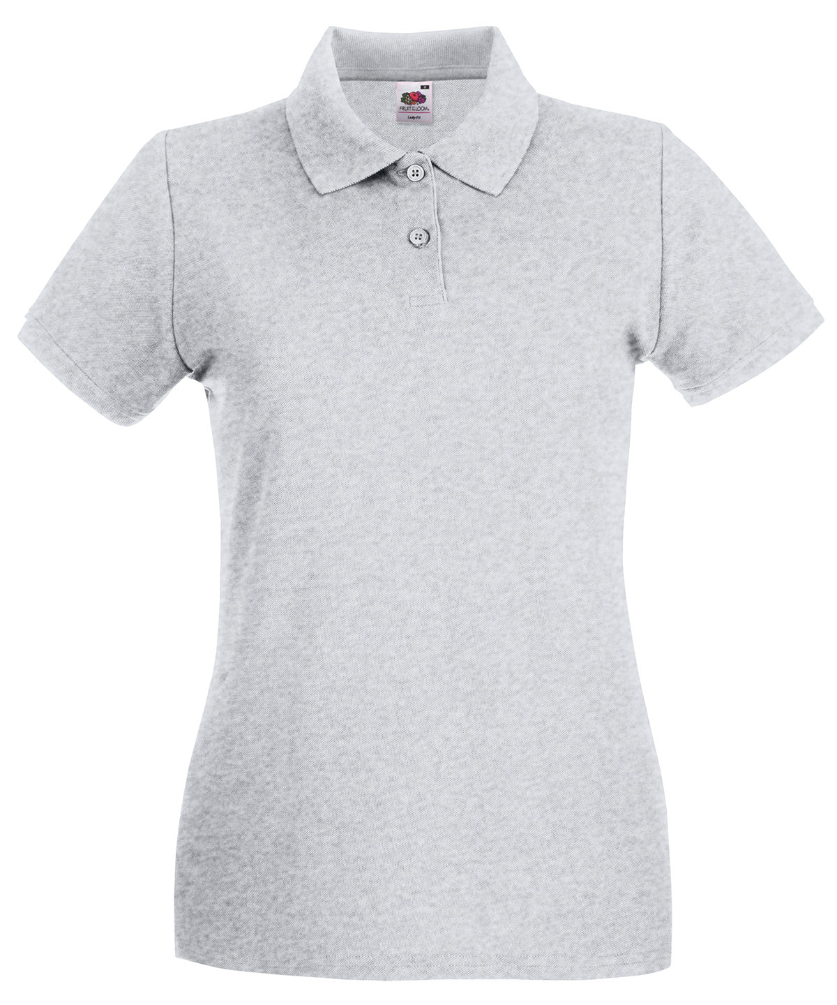Pólóbolur Fruit of the Loom SS505 – Heather Grey – 2XL