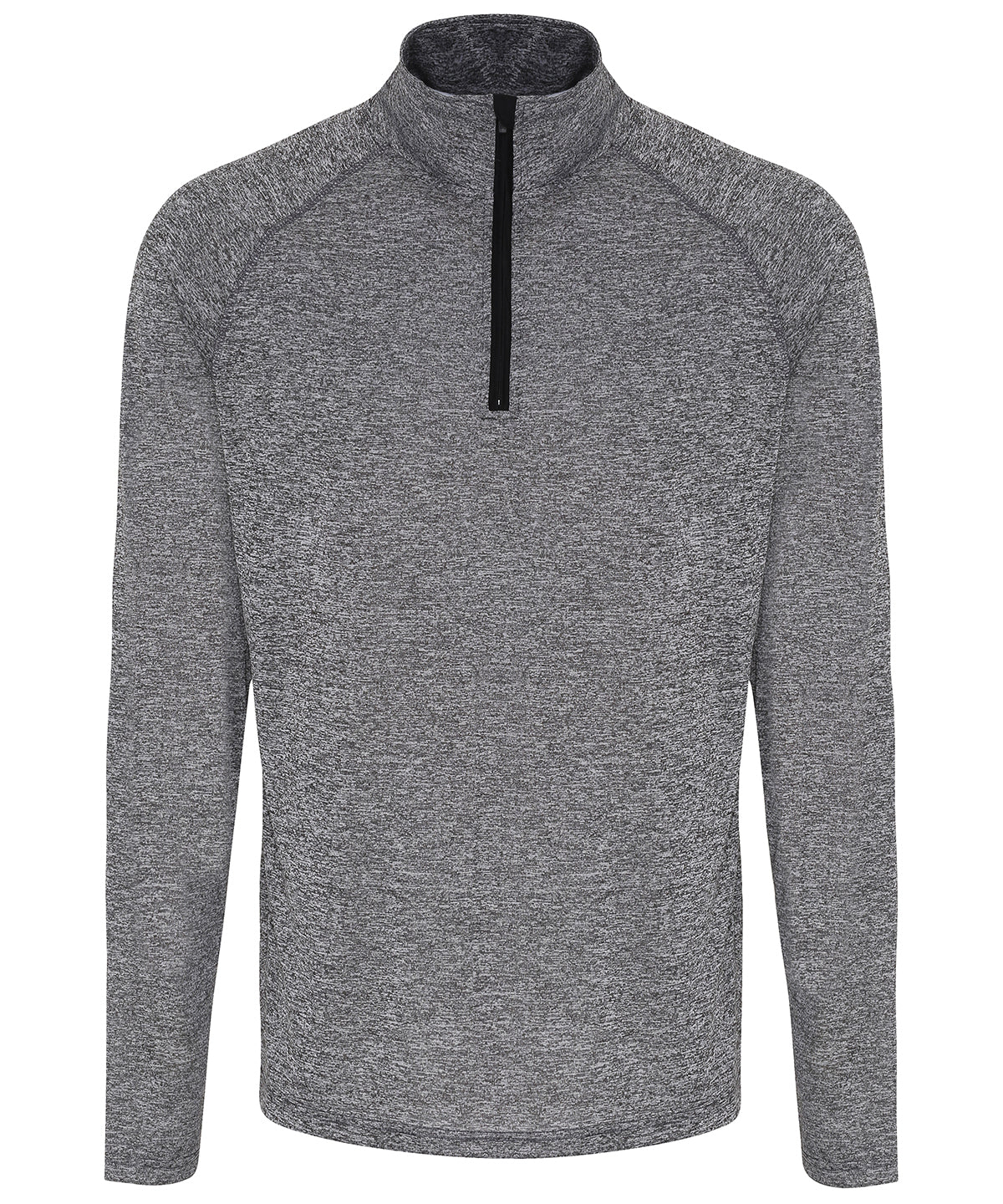 Íþróttapeysa TriDri TR110 – Black Melange/Black – 3XL