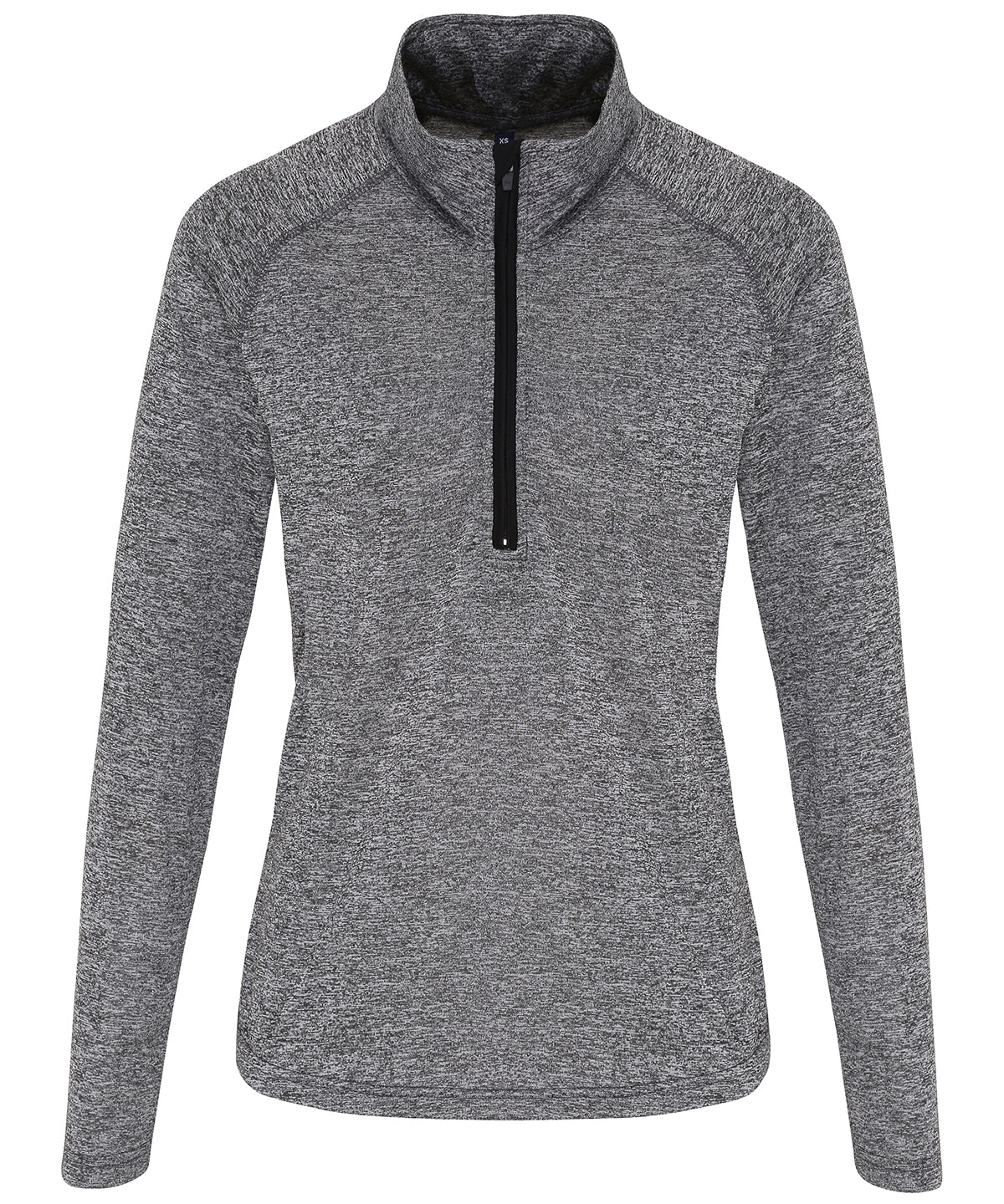 Íþróttapeysa TriDri TR120 – Black Melange/Black – XL