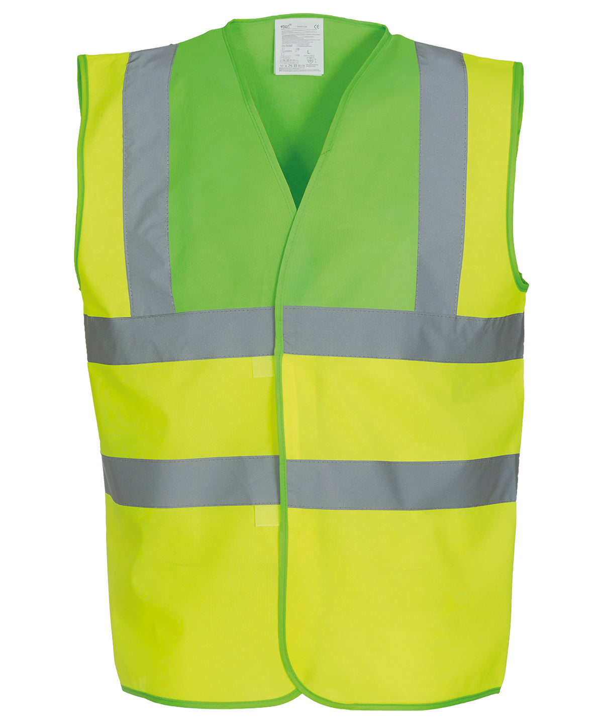 Öryggisvesti Yoko YK001 – Lime Yoke/Yellow – 3XL