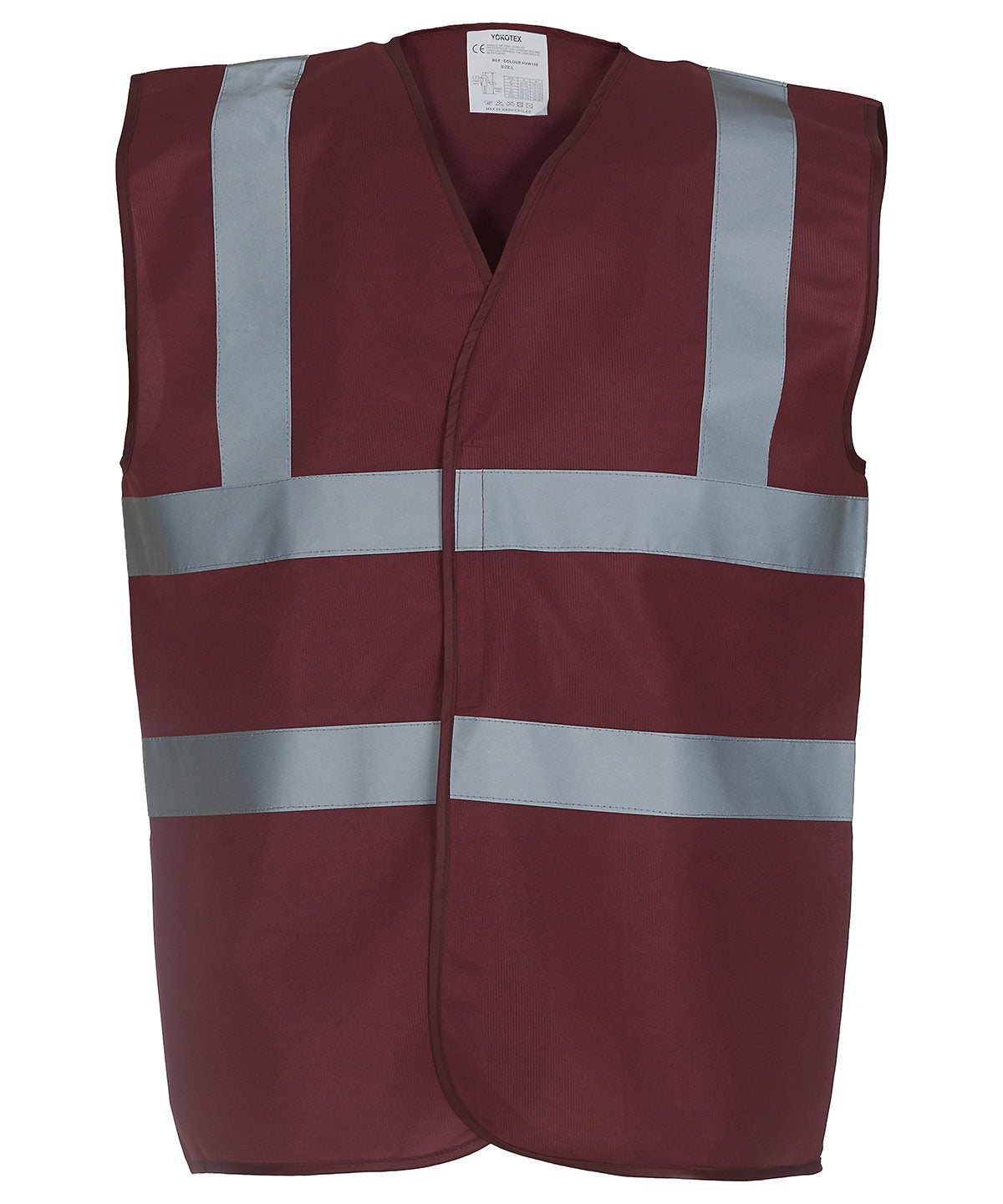 Öryggisvesti Yoko YK001 – Maroon – 3XL