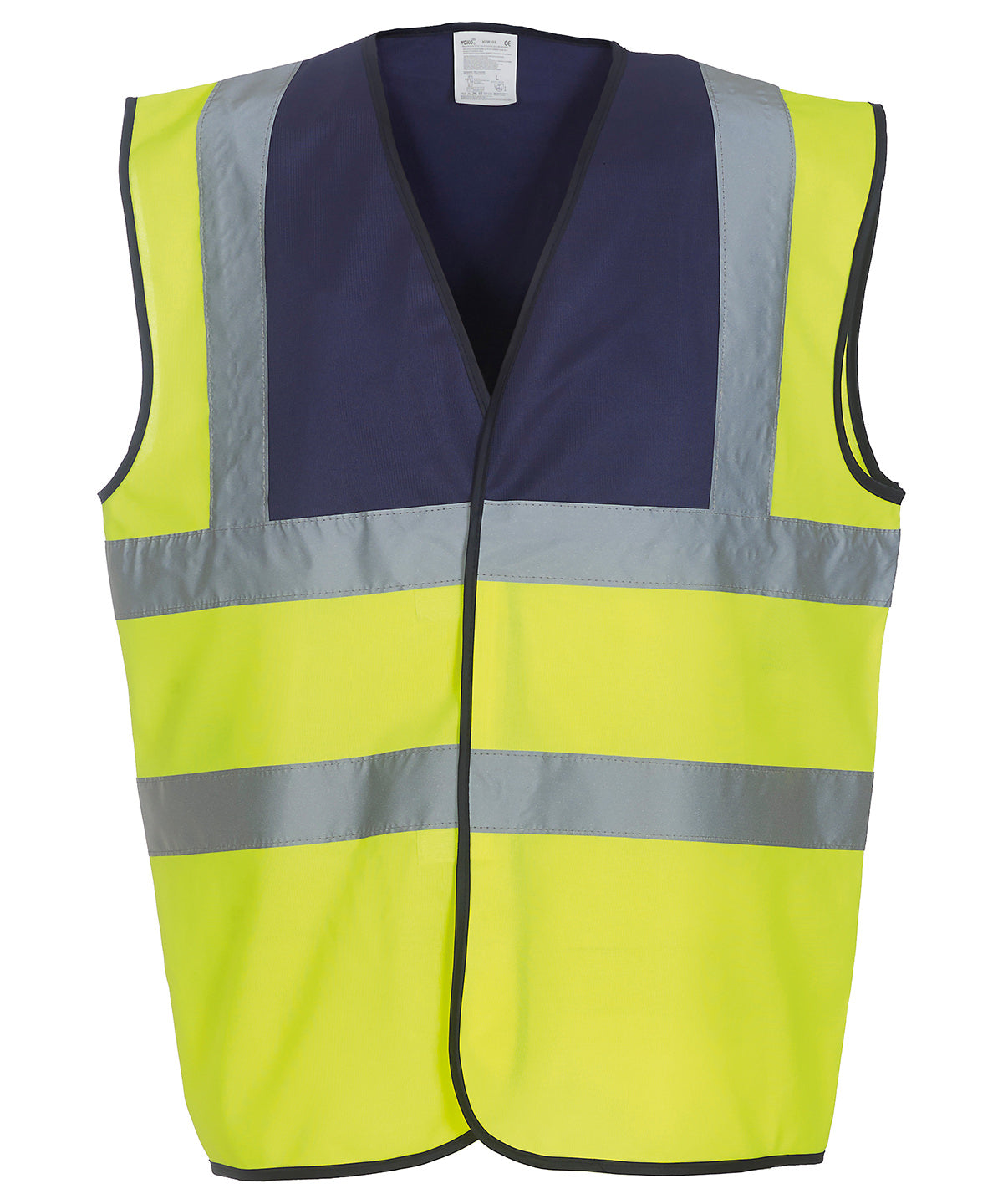 Öryggisvesti Yoko YK001 – Navy Yoke/Yellow – 3XL