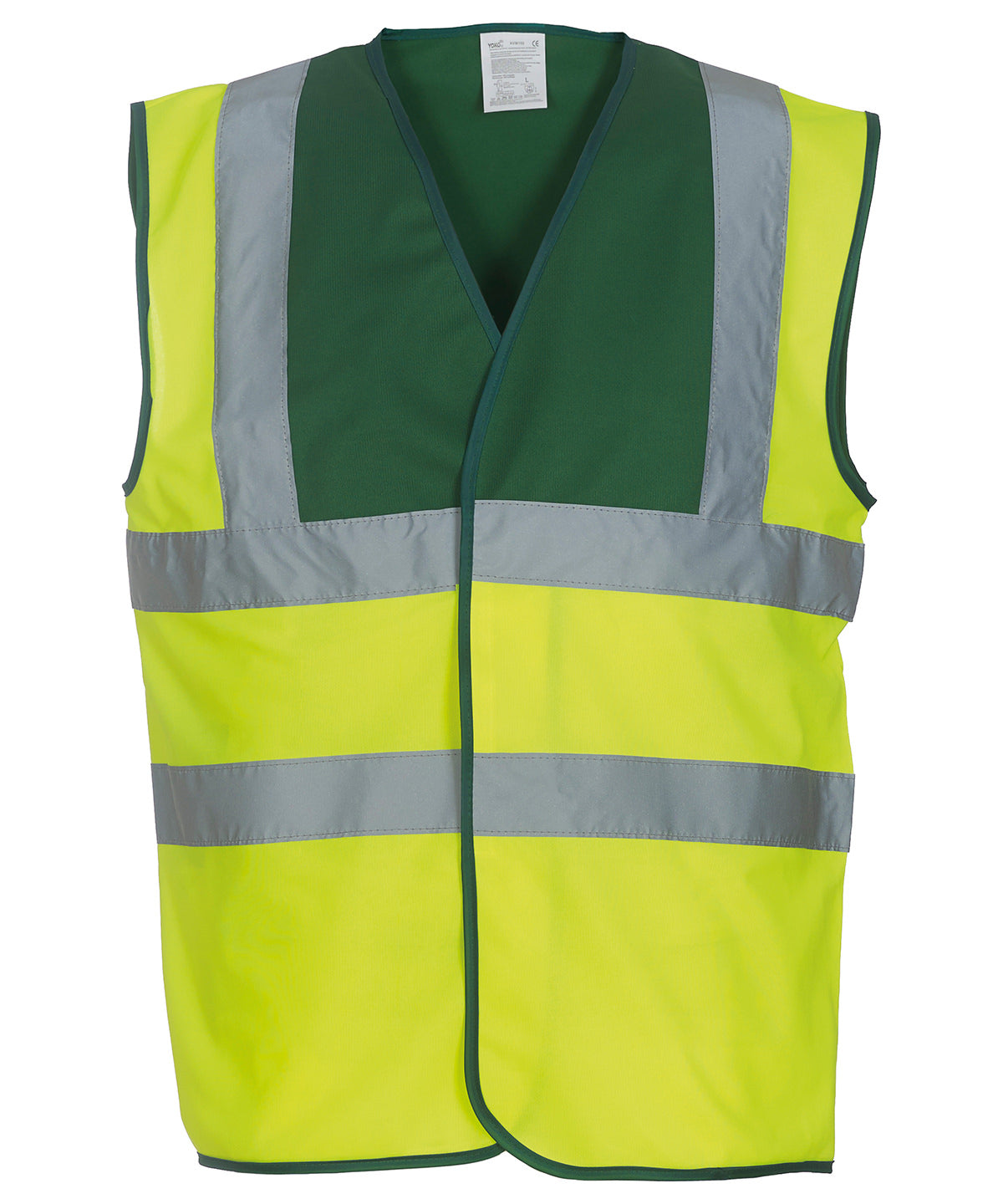 Öryggisvesti Yoko YK001 – Paramedic Green/Yellow – 3XL