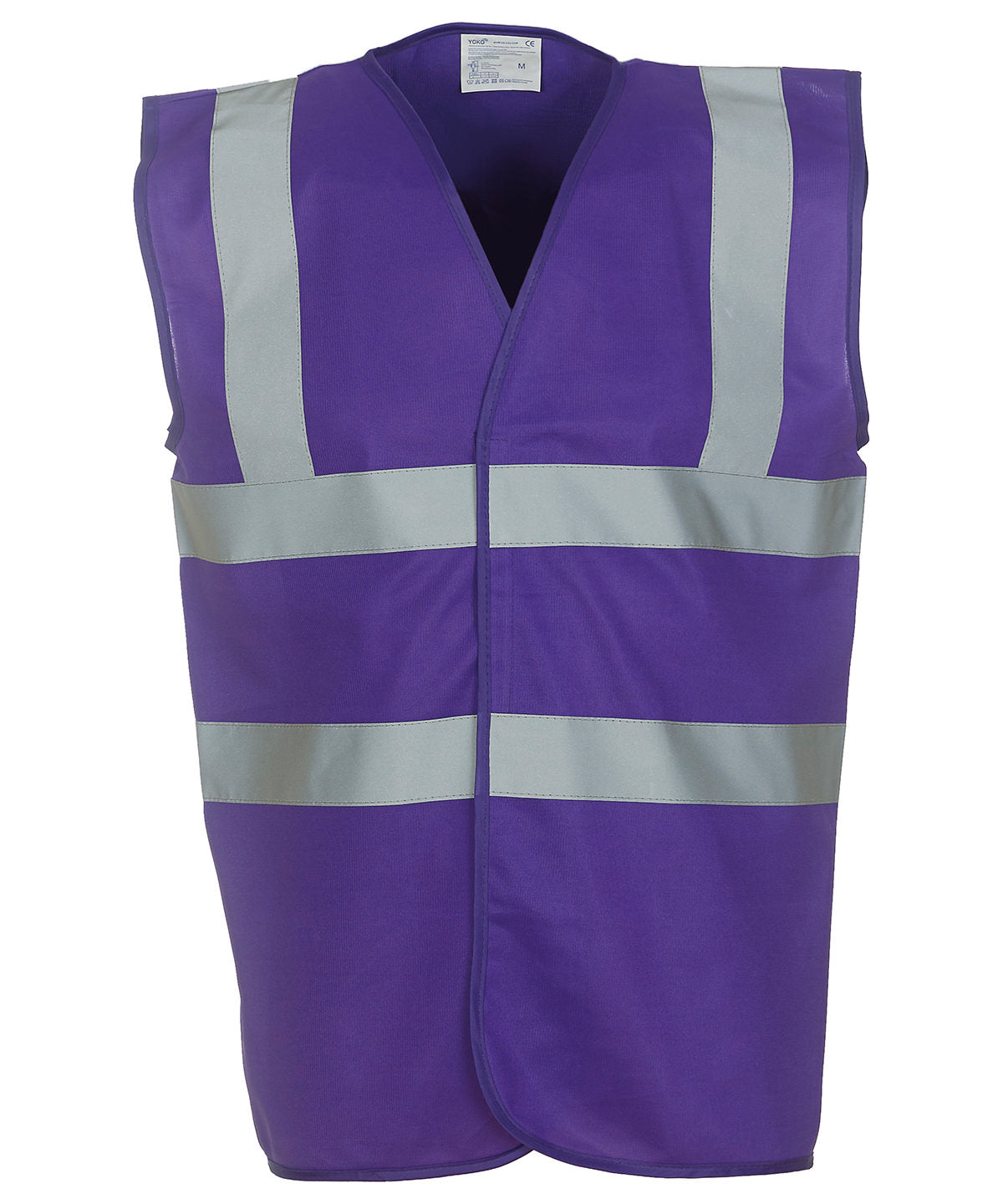 Öryggisvesti Yoko YK001 – Fjólublár – 3XL