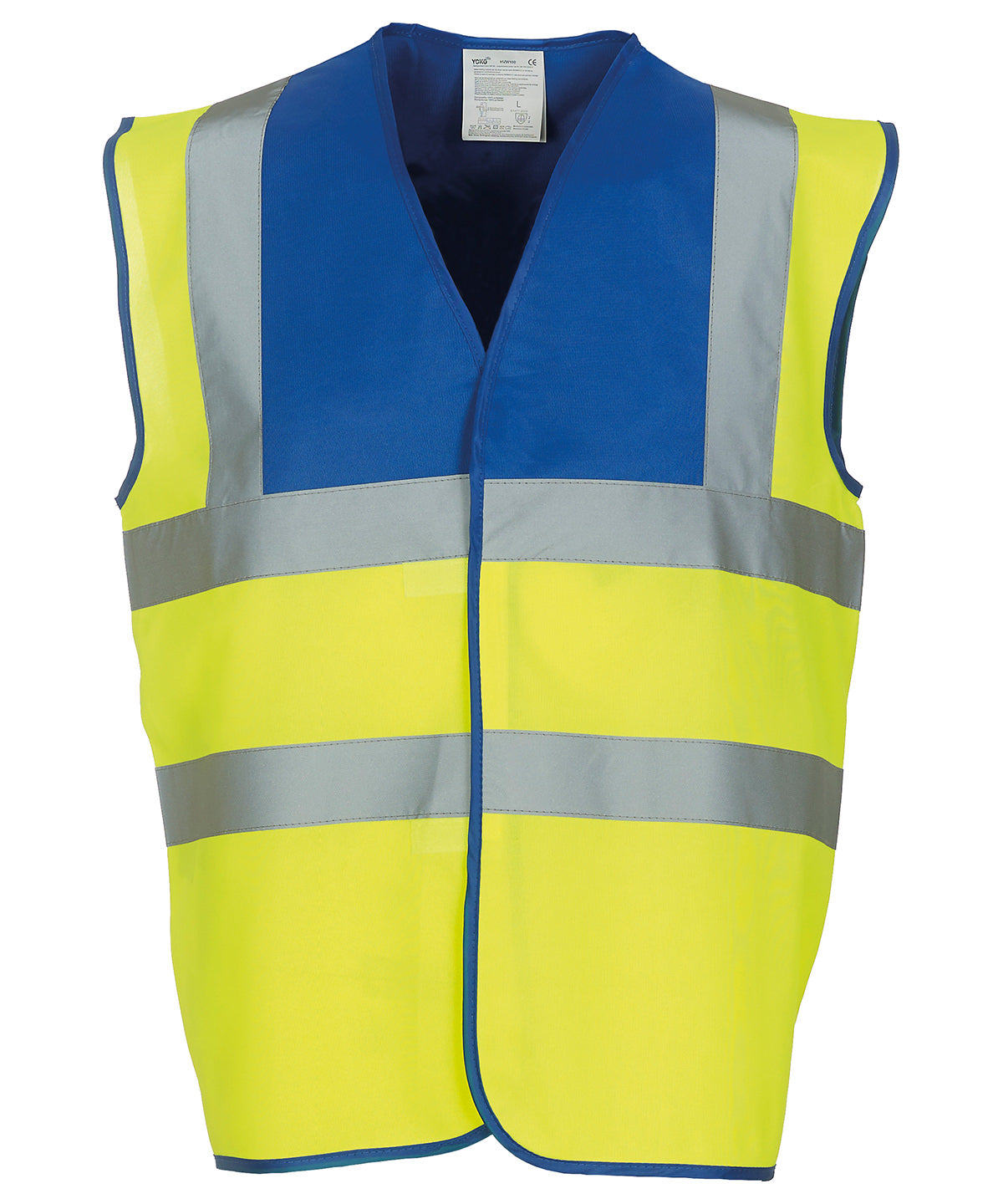 Öryggisvesti Yoko YK001 – Royal Yoke/Yellow – 3XL