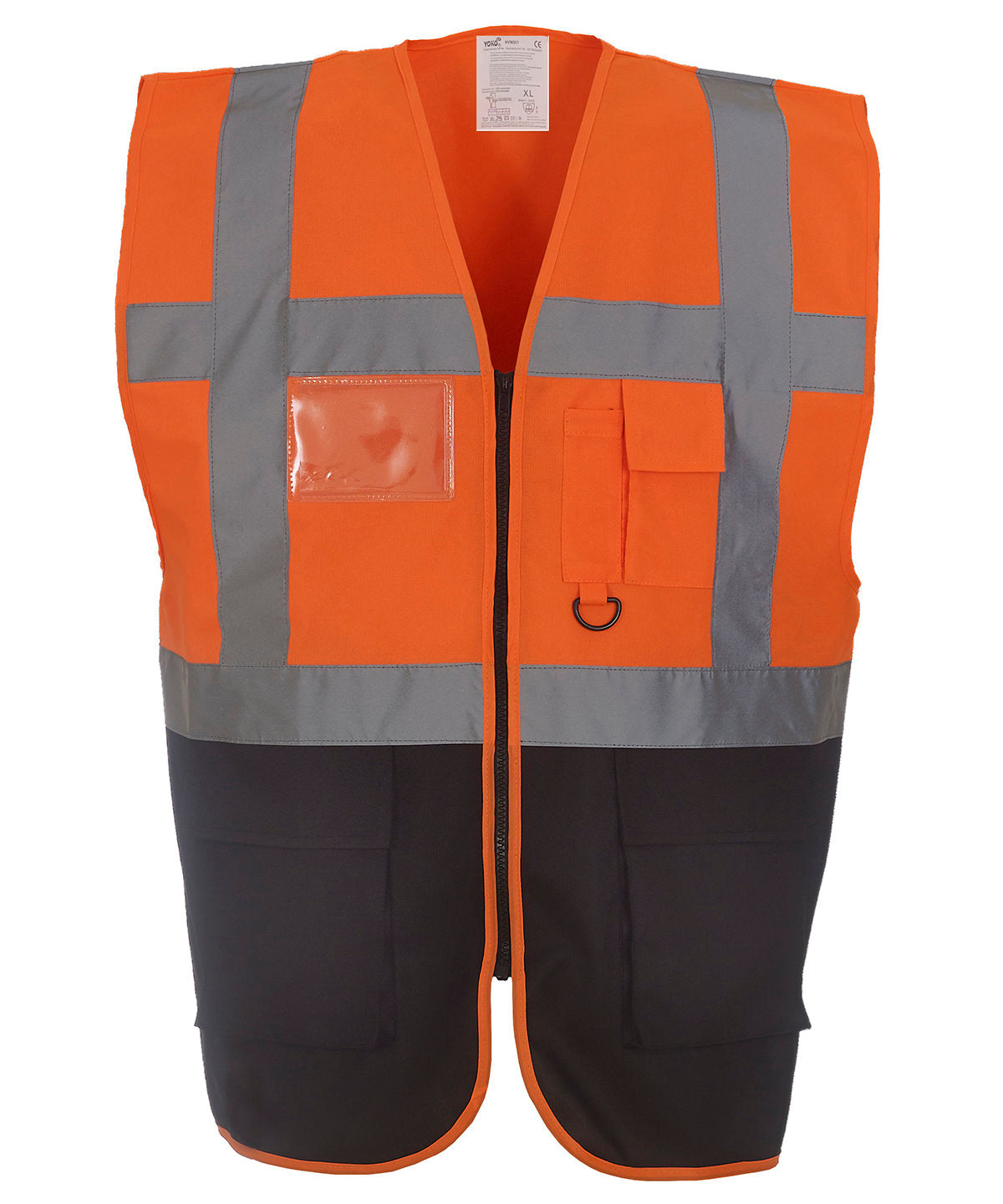 Öryggisvesti Yoko YK002 – Orange/Black – 3XL