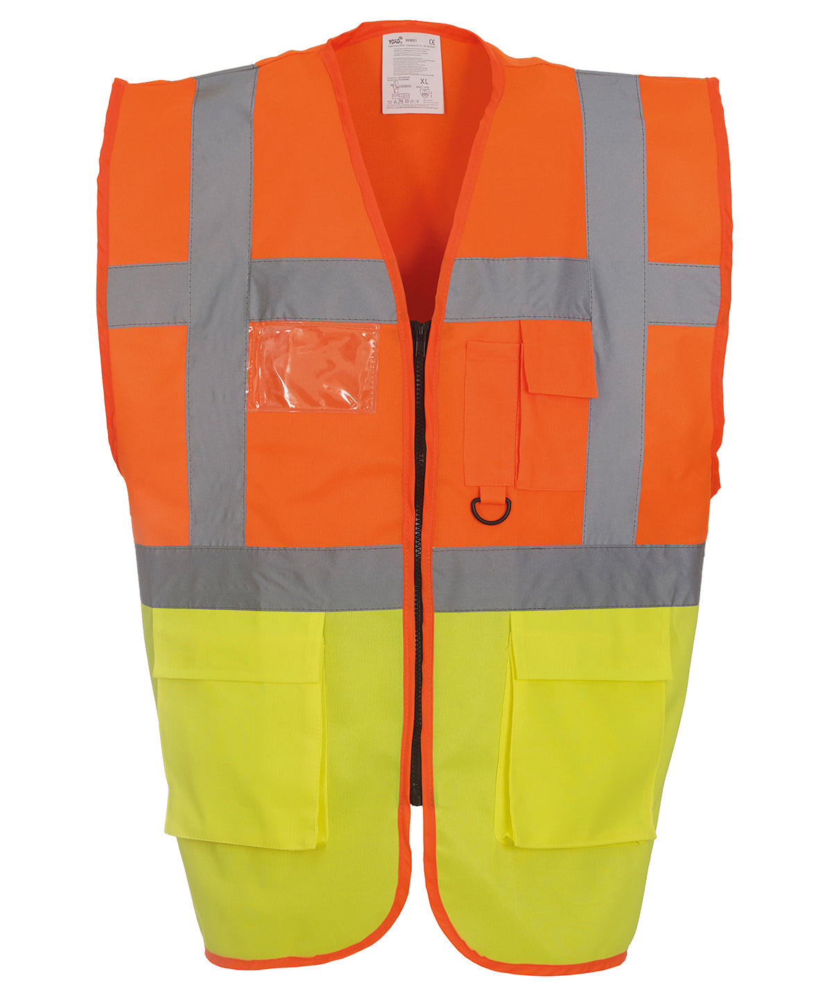 Öryggisvesti Yoko YK002 – Orange/Yellow – 3XL