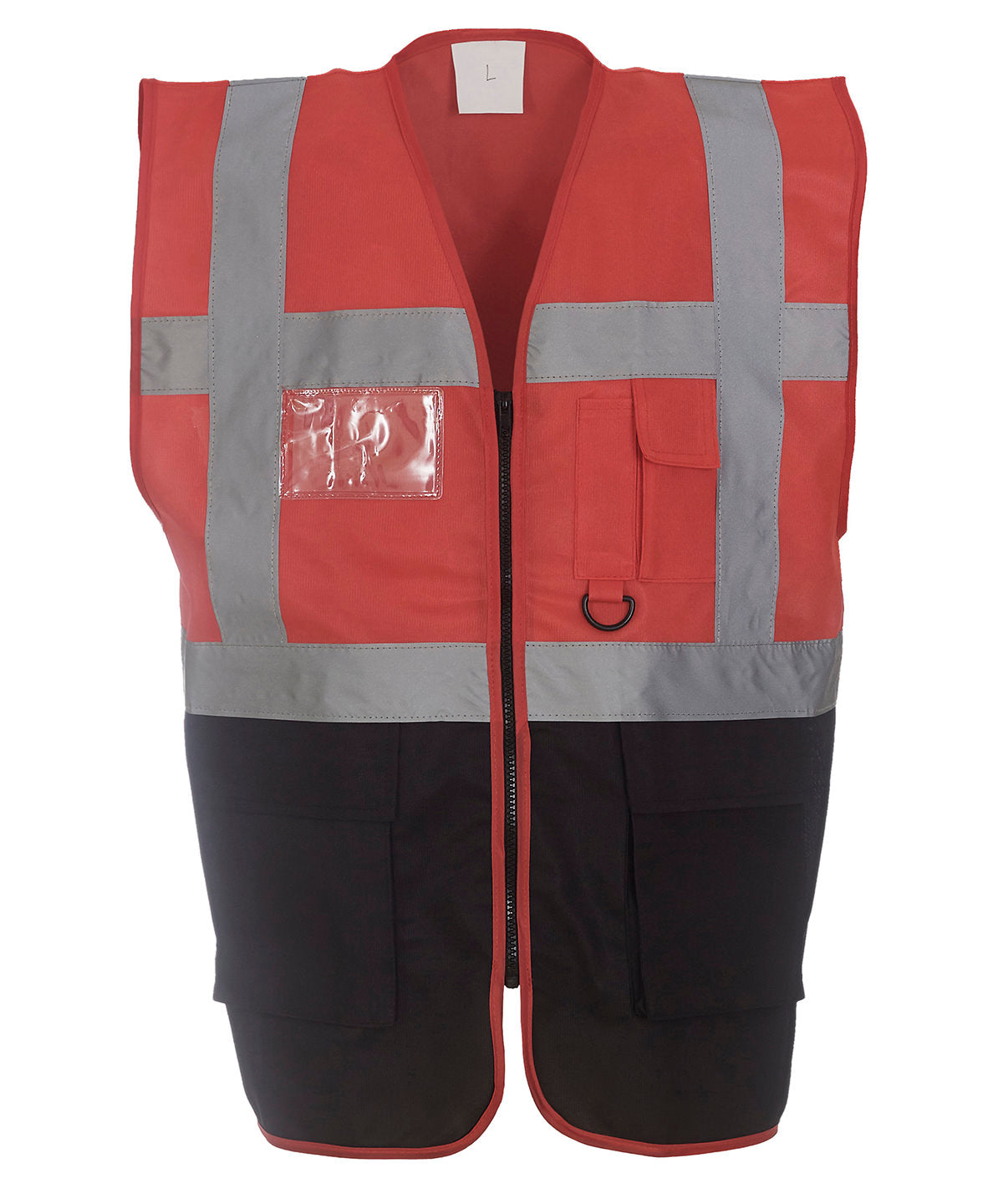 Öryggisvesti Yoko YK002 – Red/Black – 3XL
