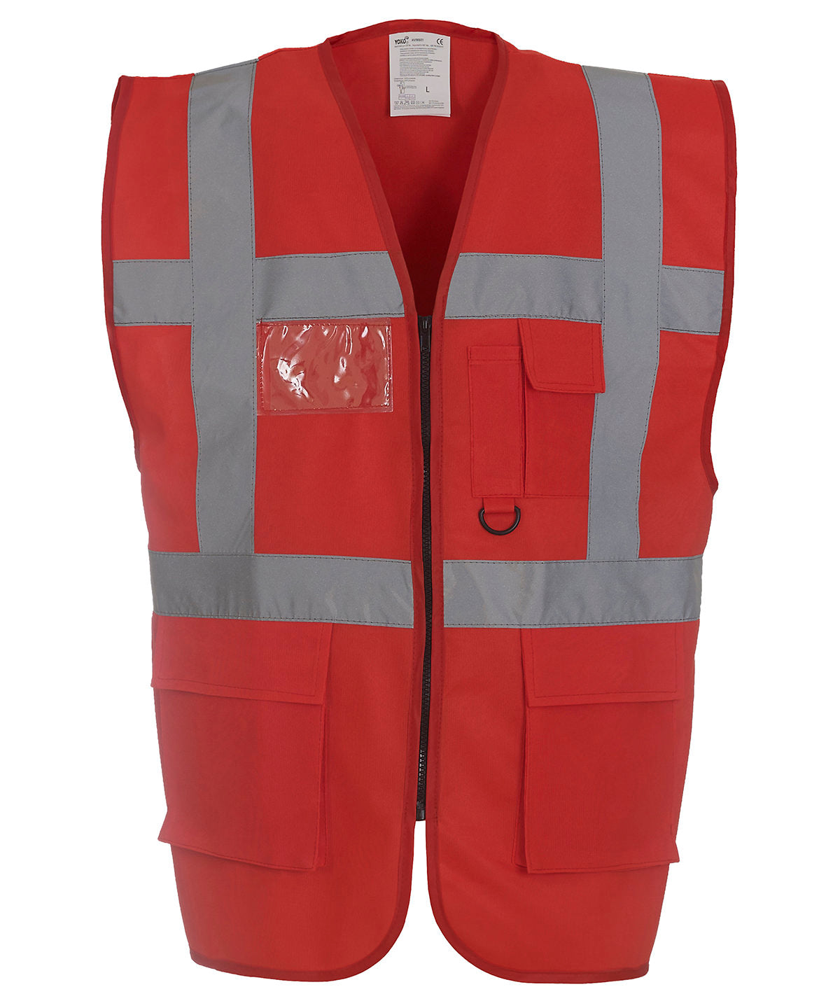 Öryggisvesti Yoko YK002 – Rauður – 3XL