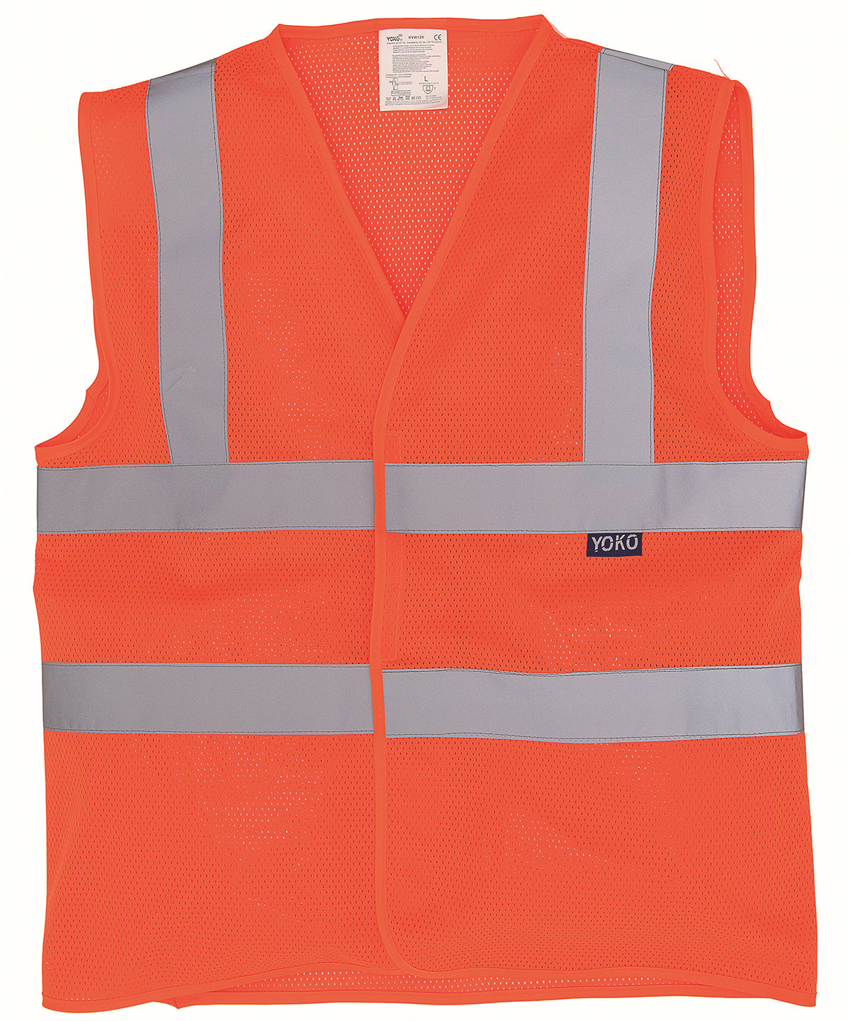 Öryggisvesti Yoko YK006 – Appelsínugulur – 3XL