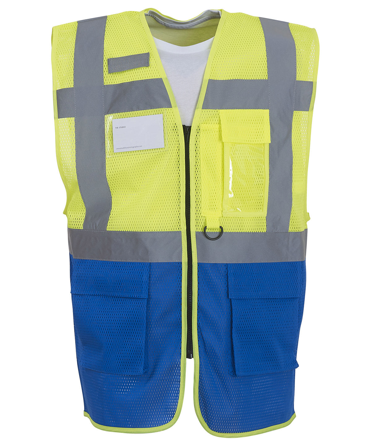 Öryggisvesti Yoko YK015 – Yellow/Royal Blue – 3XL