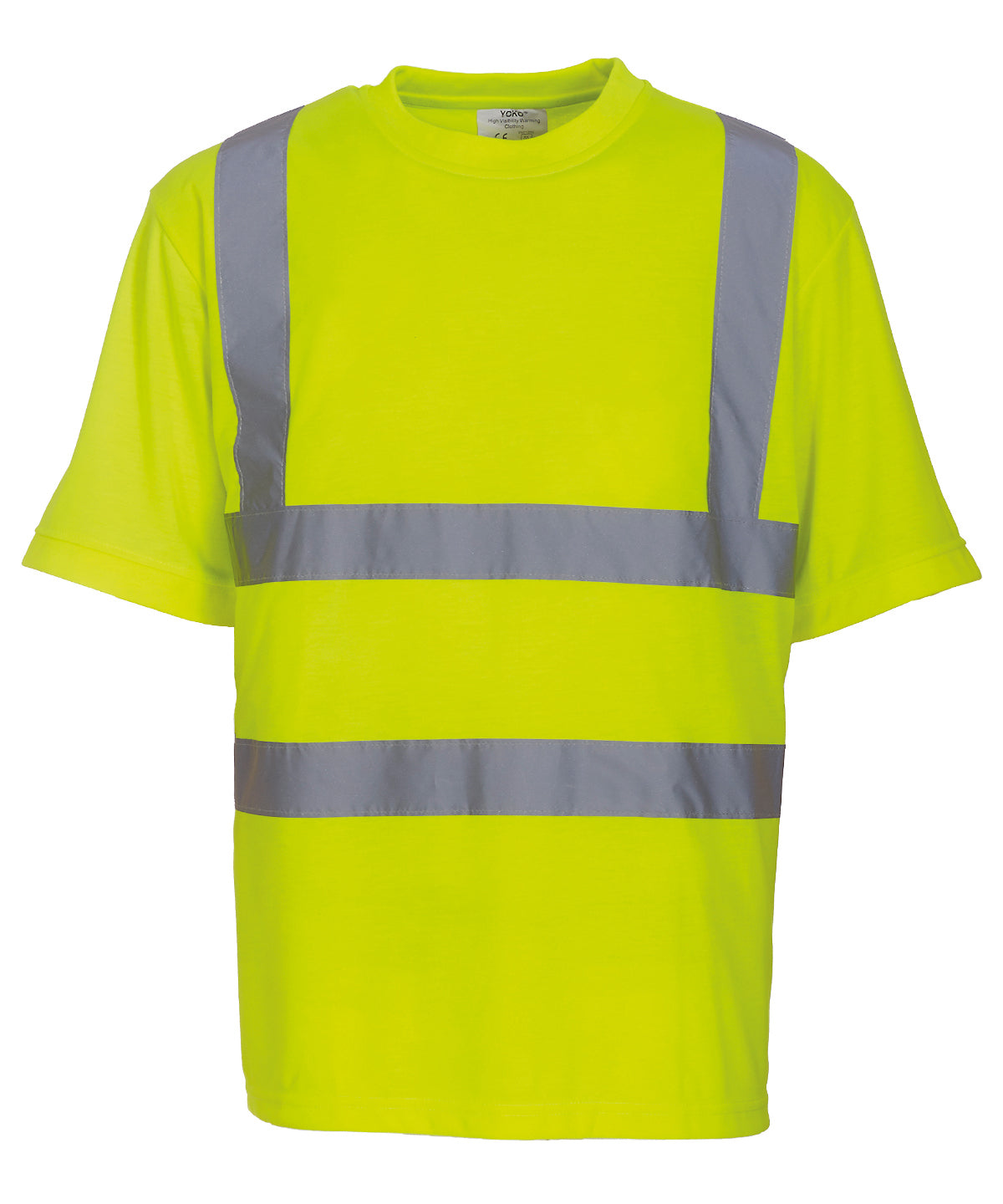 Stuttermabolur Yoko YK025 – Gulur – 6XL