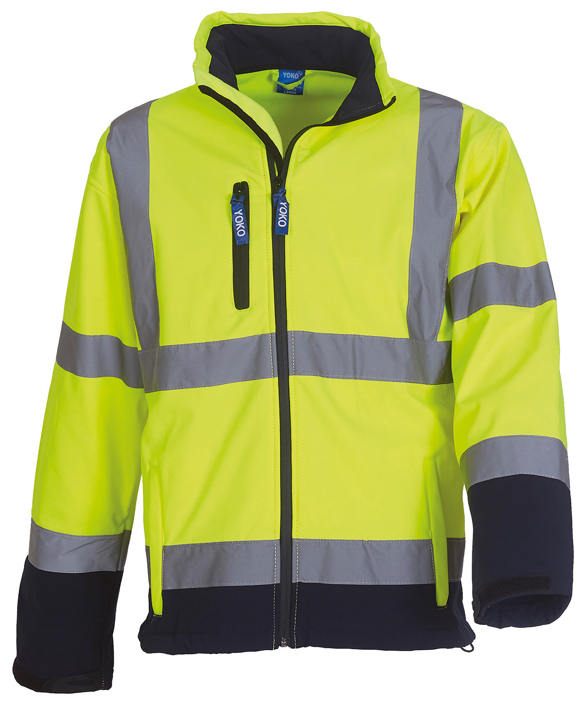 Softshell-jakki Yoko YK040 – Yellow/Navy – 3XL